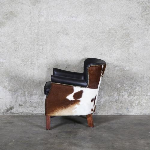 Hilton Leather Cowhide Chair Armchairs Occasional Chairs