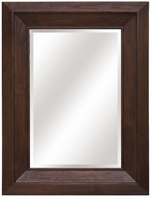 SOLID WOOD BEVELLED MIRROR 